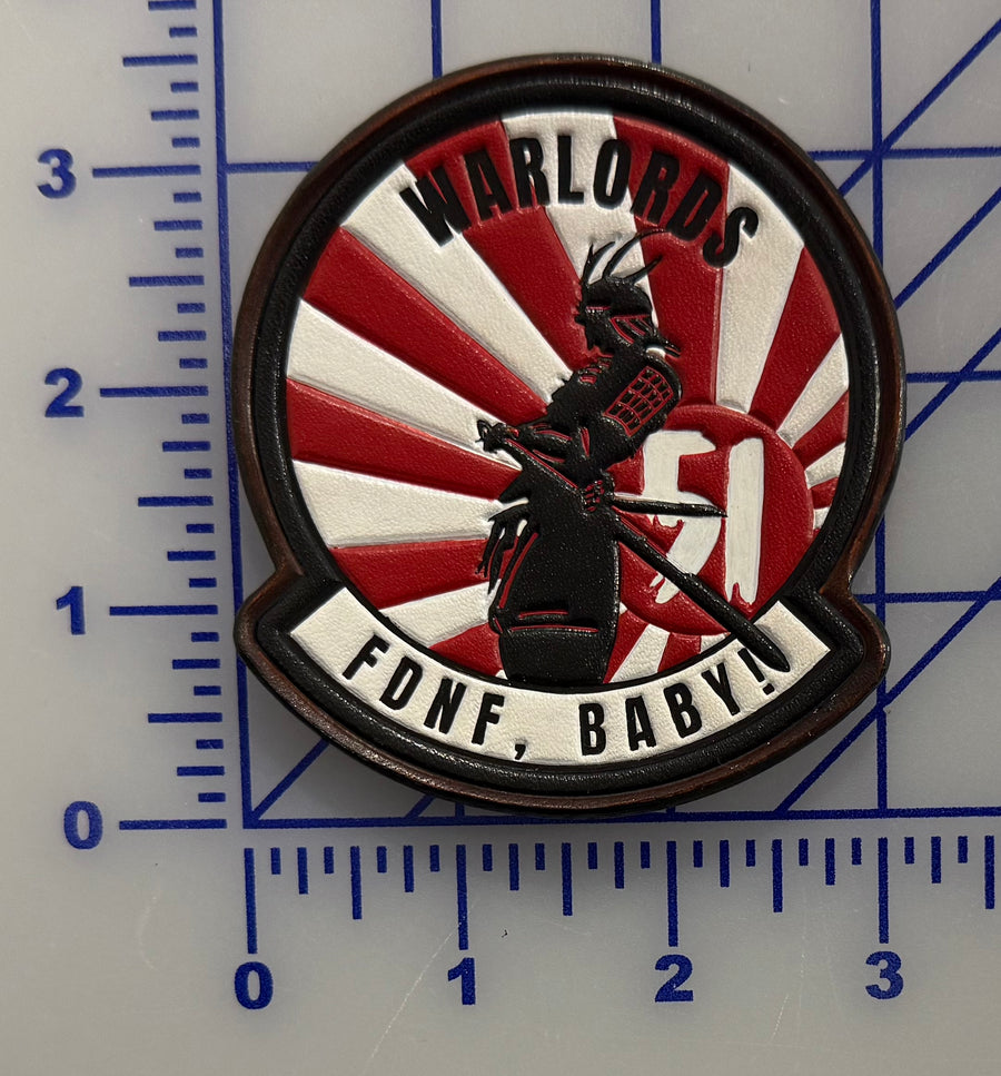 Official HSM-51 Warlords FDNF Leather Shoulder Patches