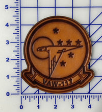 Officially Licensed US Navy VAW-117 Wallbangers Leather Patch