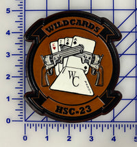 Officially Licensed US Navy HSC-23 Wildcards Leather Patch