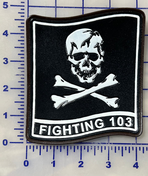 Officially Licensed US Navy VFA-103 Jolly Rogers Leather Patch