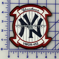 Officially Licensed USMC VMGR-452 Yankees Squadron Leather Patch