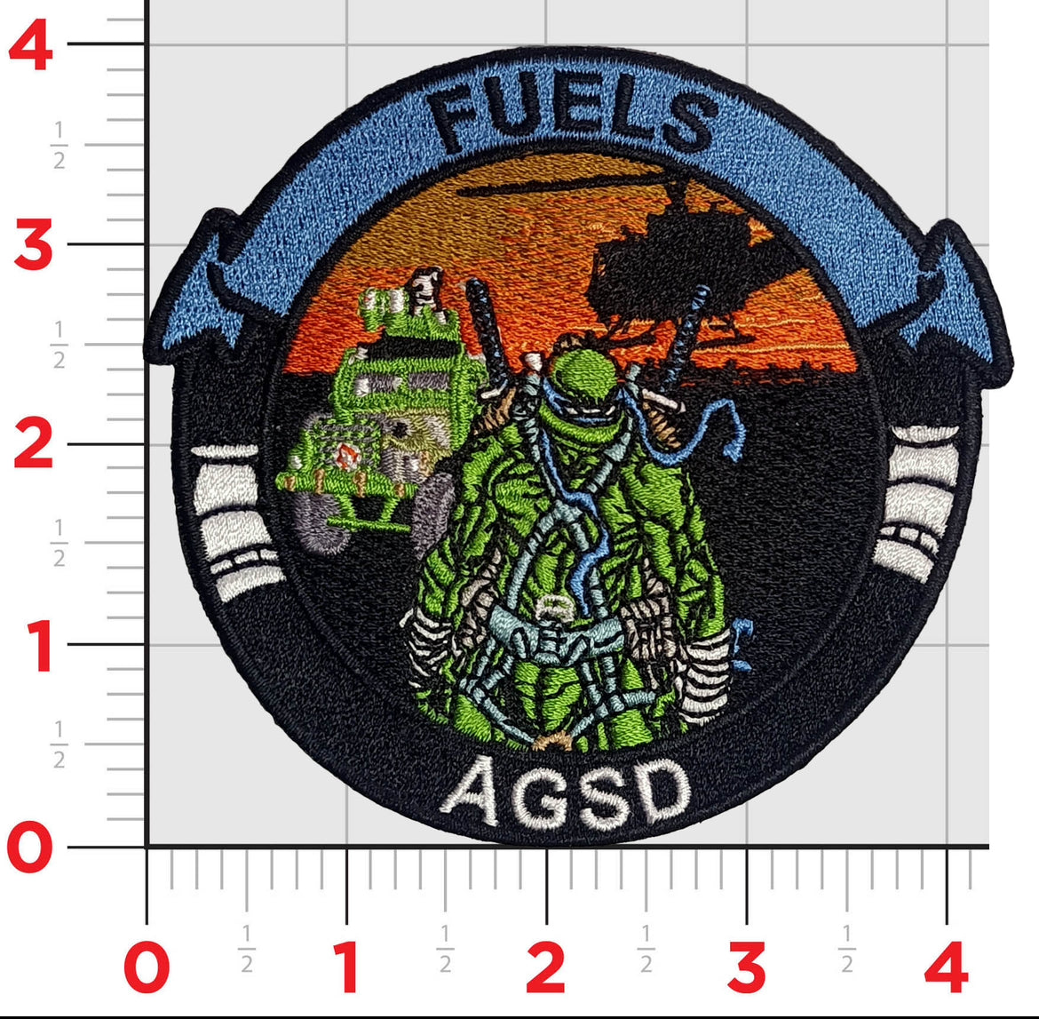 Official 29 Palms AGSD Aviation Ground Support Detachment Turtles Patch