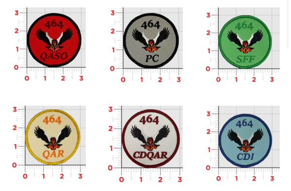 Official HMH-464 Condors Flightline Qual Shoulder Patches