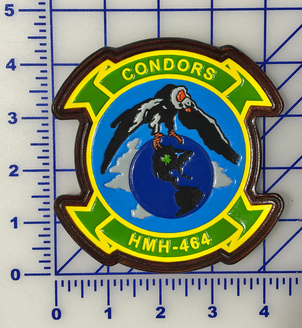 Officially Licensed USMC HMH-464 Condors Leather Patch