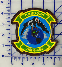Officially Licensed USMC HMH-464 Condors Leather Patch