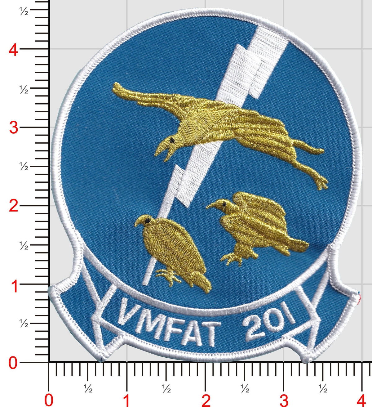 Officially Licensed USMC VMFAT-201 Golden Hawks Patch