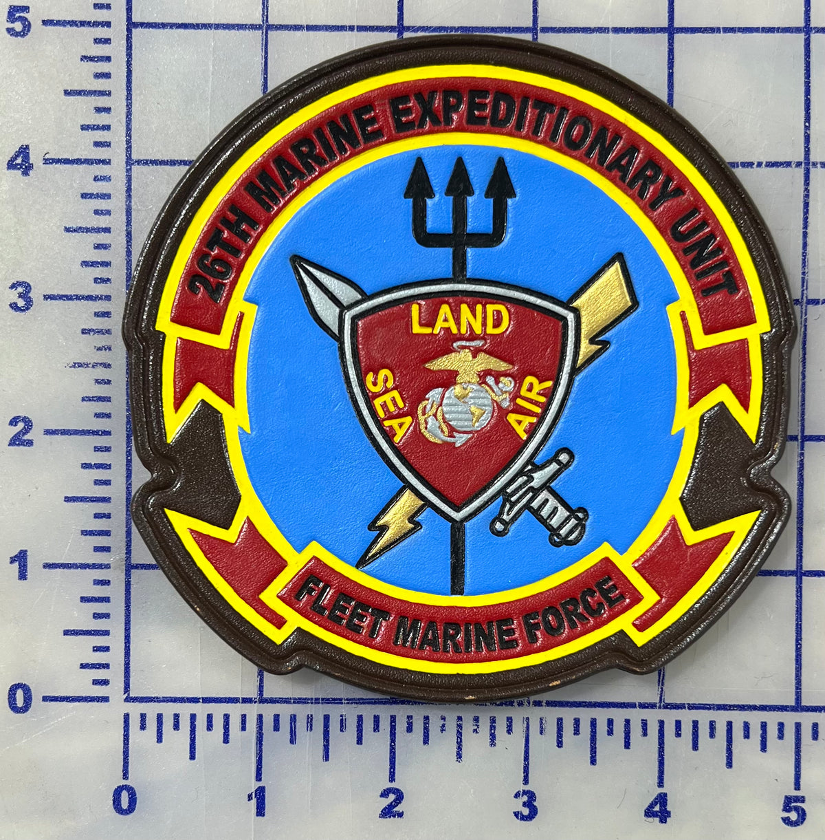 Officially Licensed 26th MEU Marine Expeditionary Unit Leather Patches