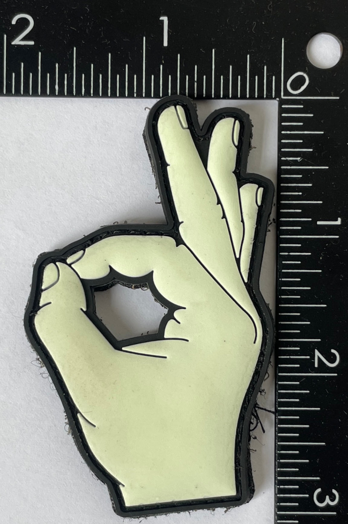 Gotcha! Circle Game PVC Glow in the Dark Patch