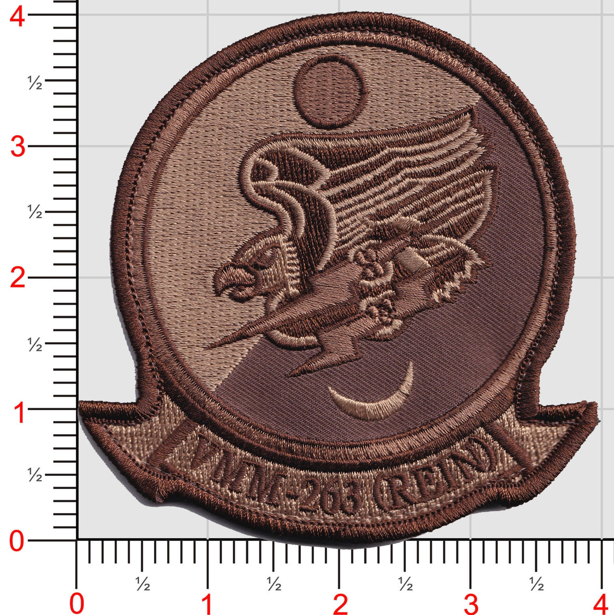Officially Licensed USMC VMM-263 (REIN) Thunderchickens Desert Tan Patch