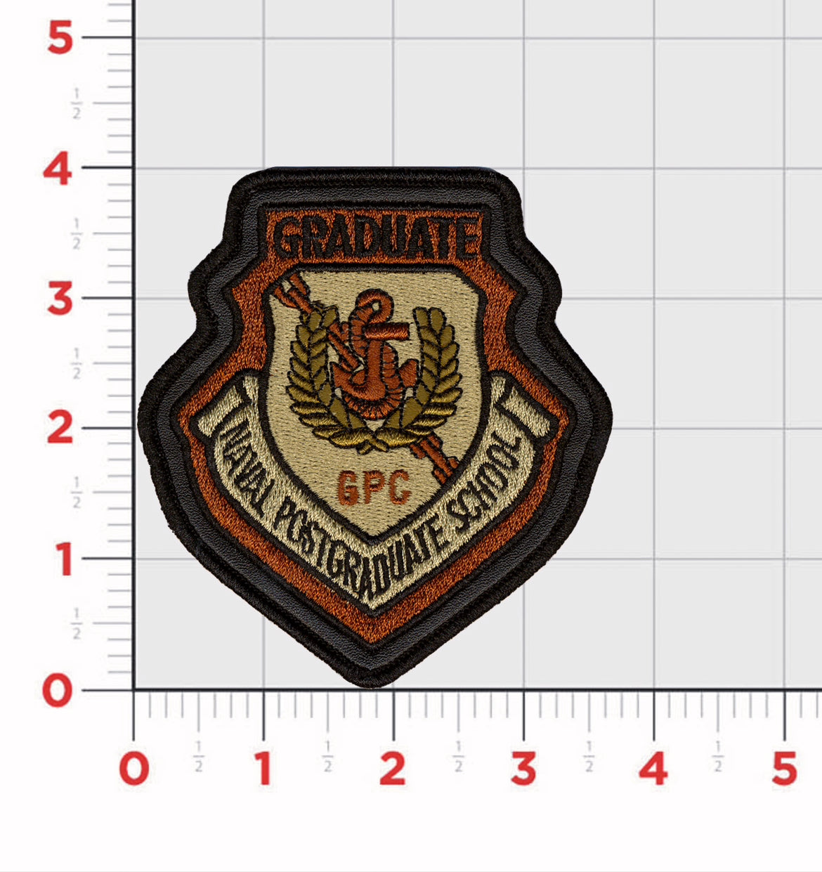 Officially Licensed US Navy Post Graduate School Patch