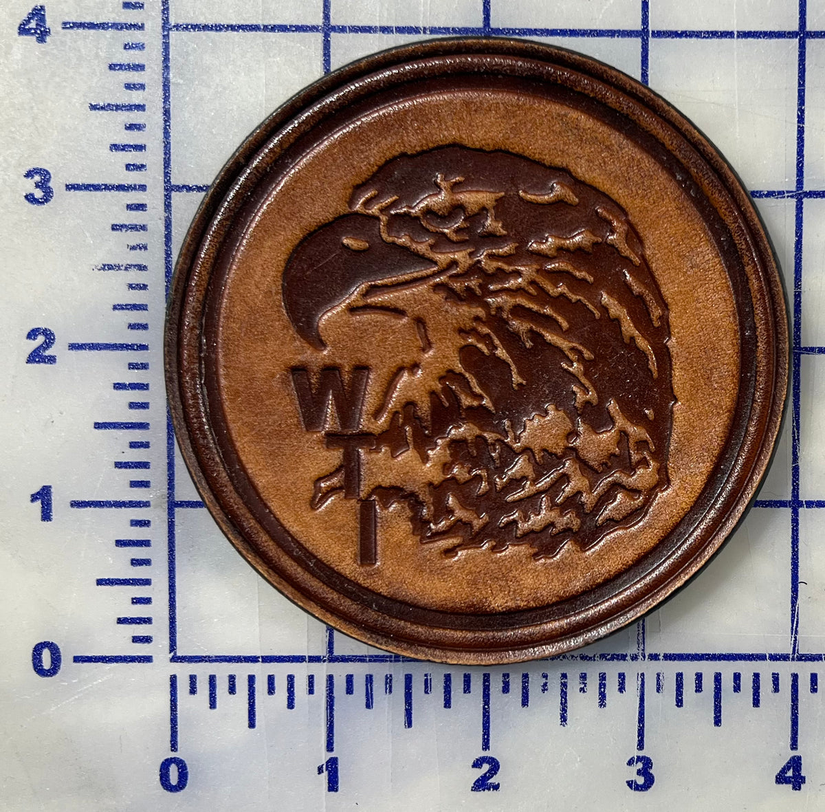 Officially Licensed USMC Weapons & Tactics Instructor WTI Leather Patches