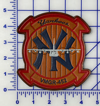 Officially Licensed USMC VMGR-452 Yankees Squadron Leather Patch