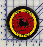 Officially License US Navy Naval Station Rota Spain Leather Patch