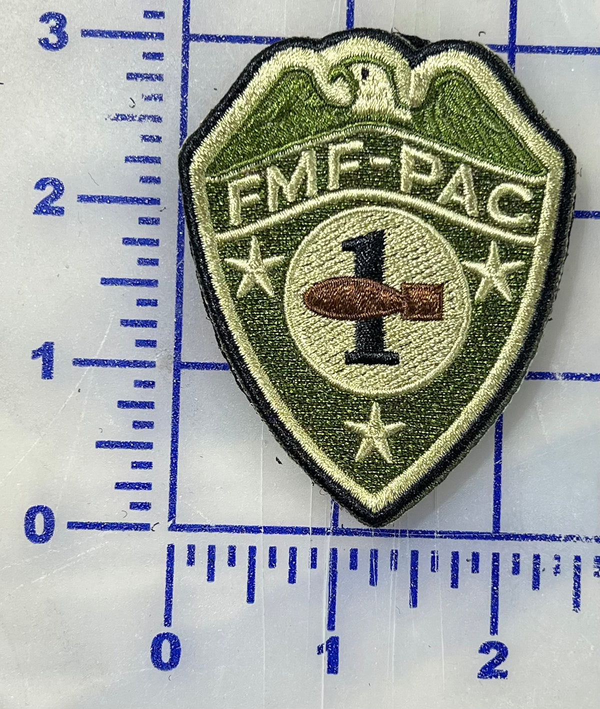 Official FMF PAC Fleet Marine Force Pacific 1st EOD Patches