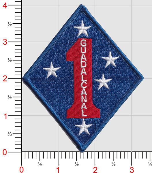 Officially Licensed USMC 1st MARDIV Guadalcanal Patch