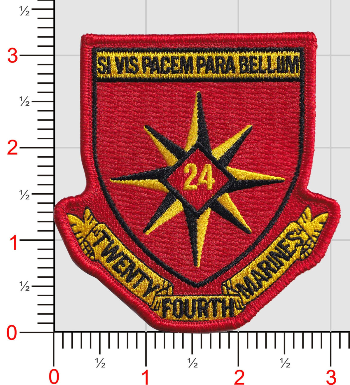 Officially Licensed USMC 24th Marines Patch
