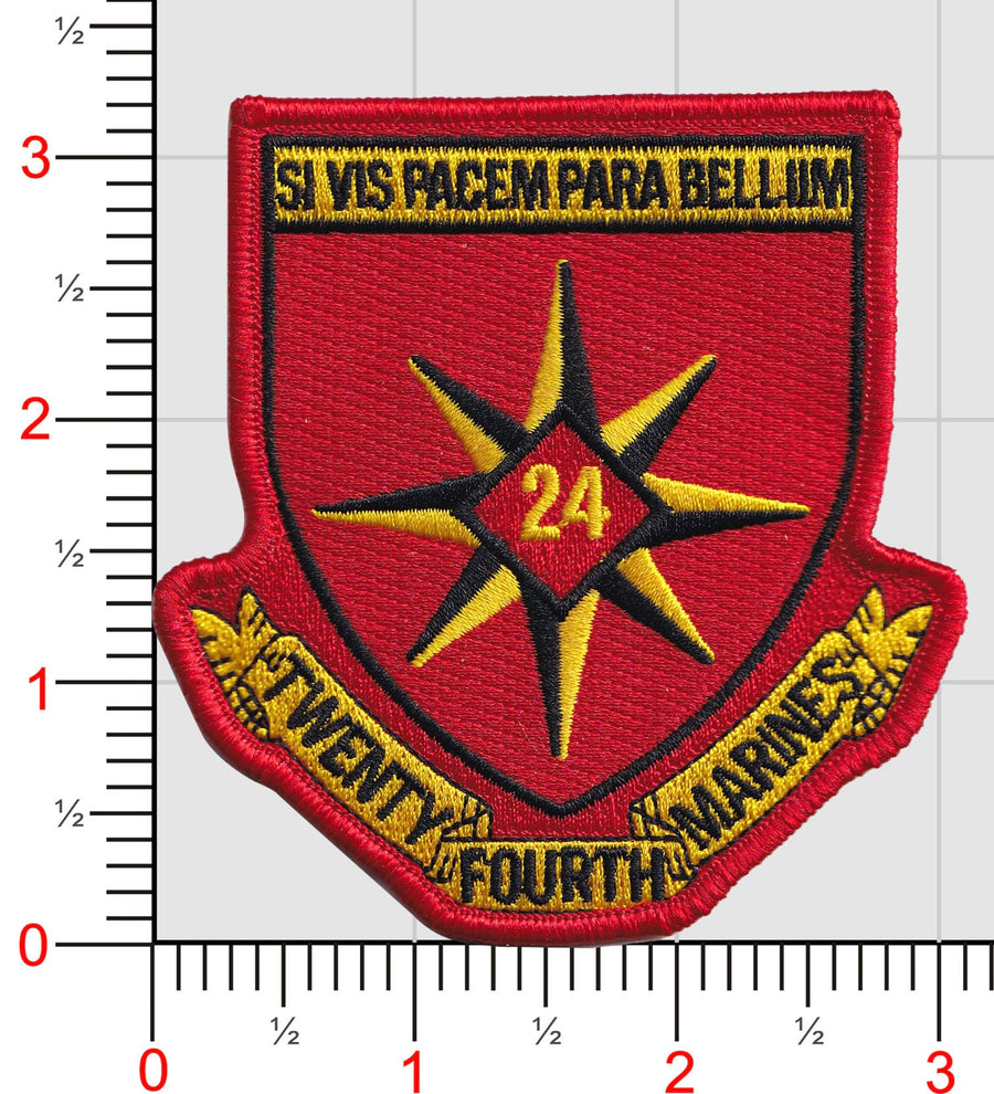 Officially Licensed USMC 24th Marines Patch