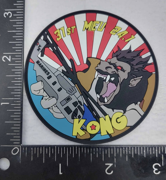 Official 31st MEU 24.7 HMH-466 Kong PVC Shoulder Patch