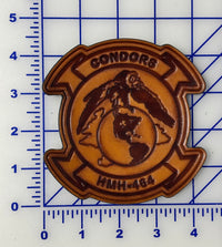 Officially Licensed USMC HMH-464 Condors Leather Patch