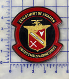 Officially Licensed USMC Department of Aviation Leather Patches