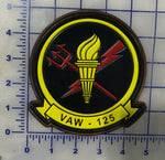 Officially Licensed US Navy VAW-125 Tigertails Leather Patch