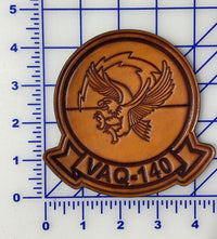 Officially Licensed US Navy VAQ-140 Patriots Leather Patches