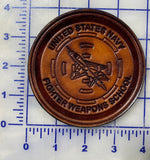 Officially Licensed United States Navy Fighter Weapons School Leather Patch