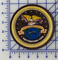Officially Licensed USMC 13th MEU Marine Expeditionary Unit Leather Patch