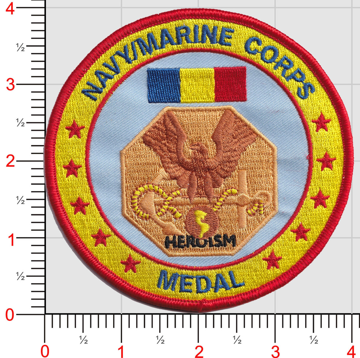 Navy And Marine Corps Medal Patch (N)
