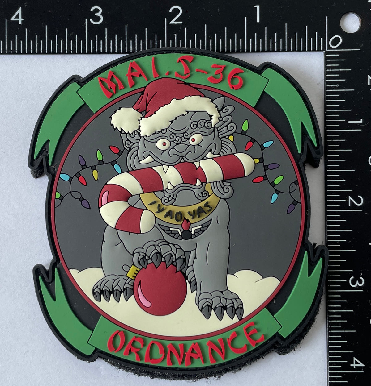 Official MALS-36 Ordnance Christmas PVC Patch