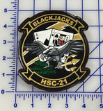 Officially Licensed HSC-21 Blackjacks Leather Patch