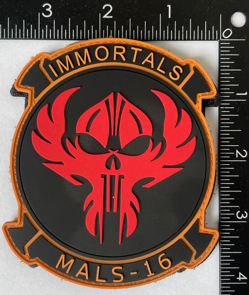 Officially Licensed USMC MALS-16 Immortals PVC Squadron Patch