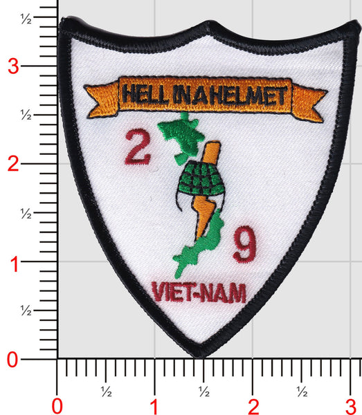 Officially Licensed USMC 2nd Bn 9th Marines Hell in a Helmet Patch
