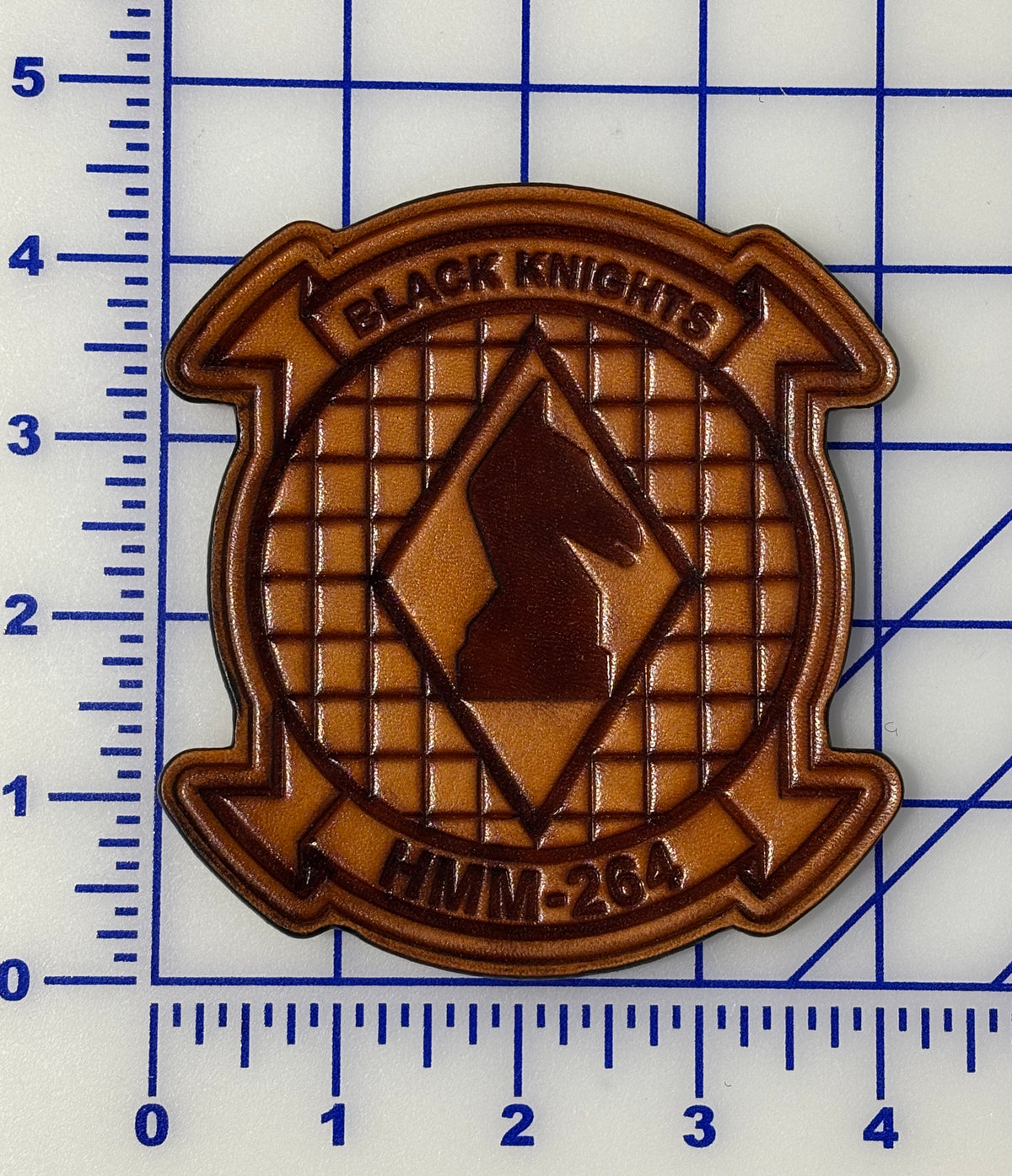 Officially Licensed HMM-264 Black Knights Leather Patch