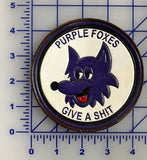 Officially Licensed USMC HMM/VMM-364 Purple Foxes Leather Patch