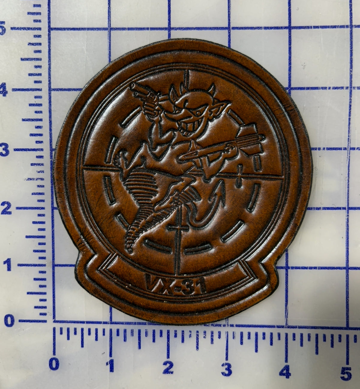 Officially Licensed US Navy VX-31 Dust Devils Leather Patches