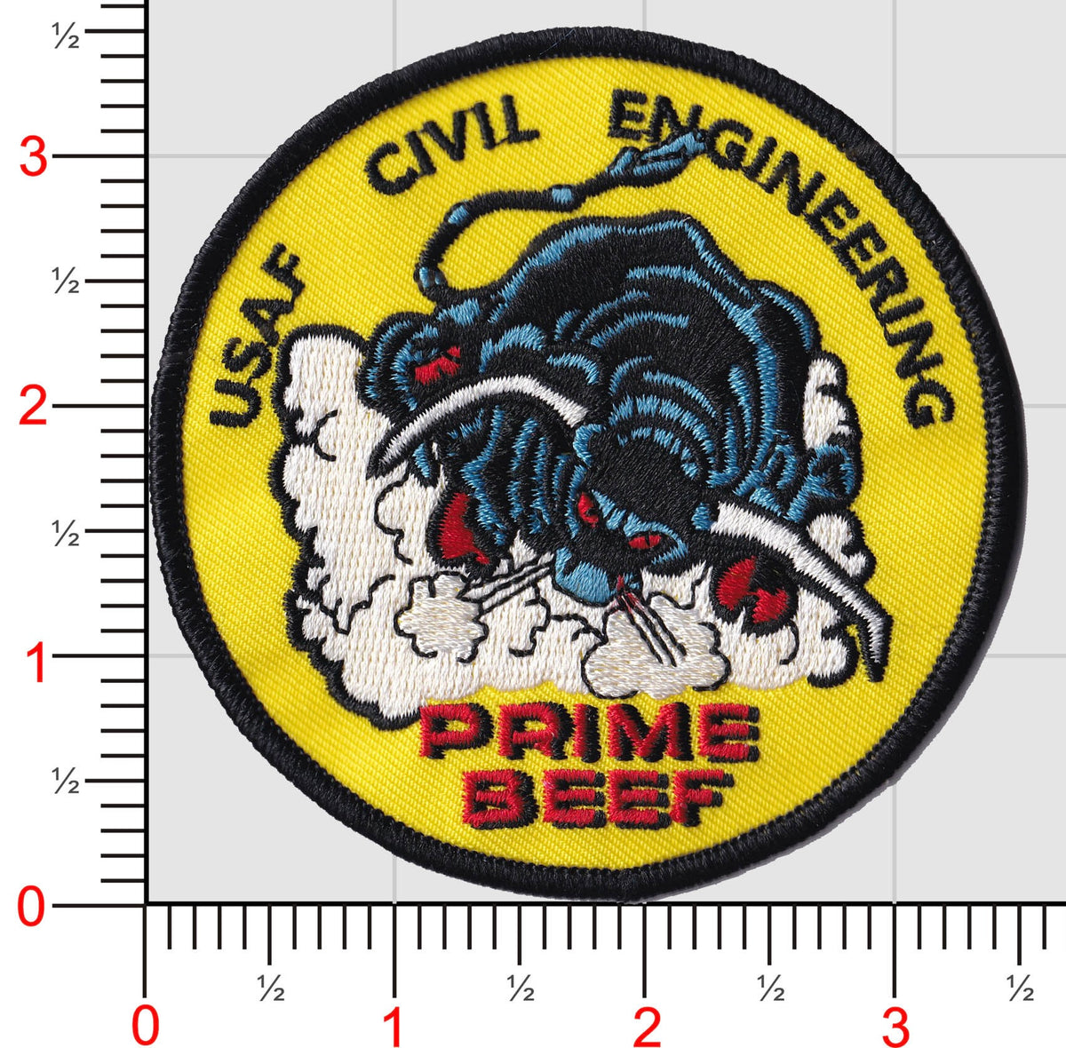 US Air Force Engineering Prime Beef Patch – MarinePatches.com - Custom ...