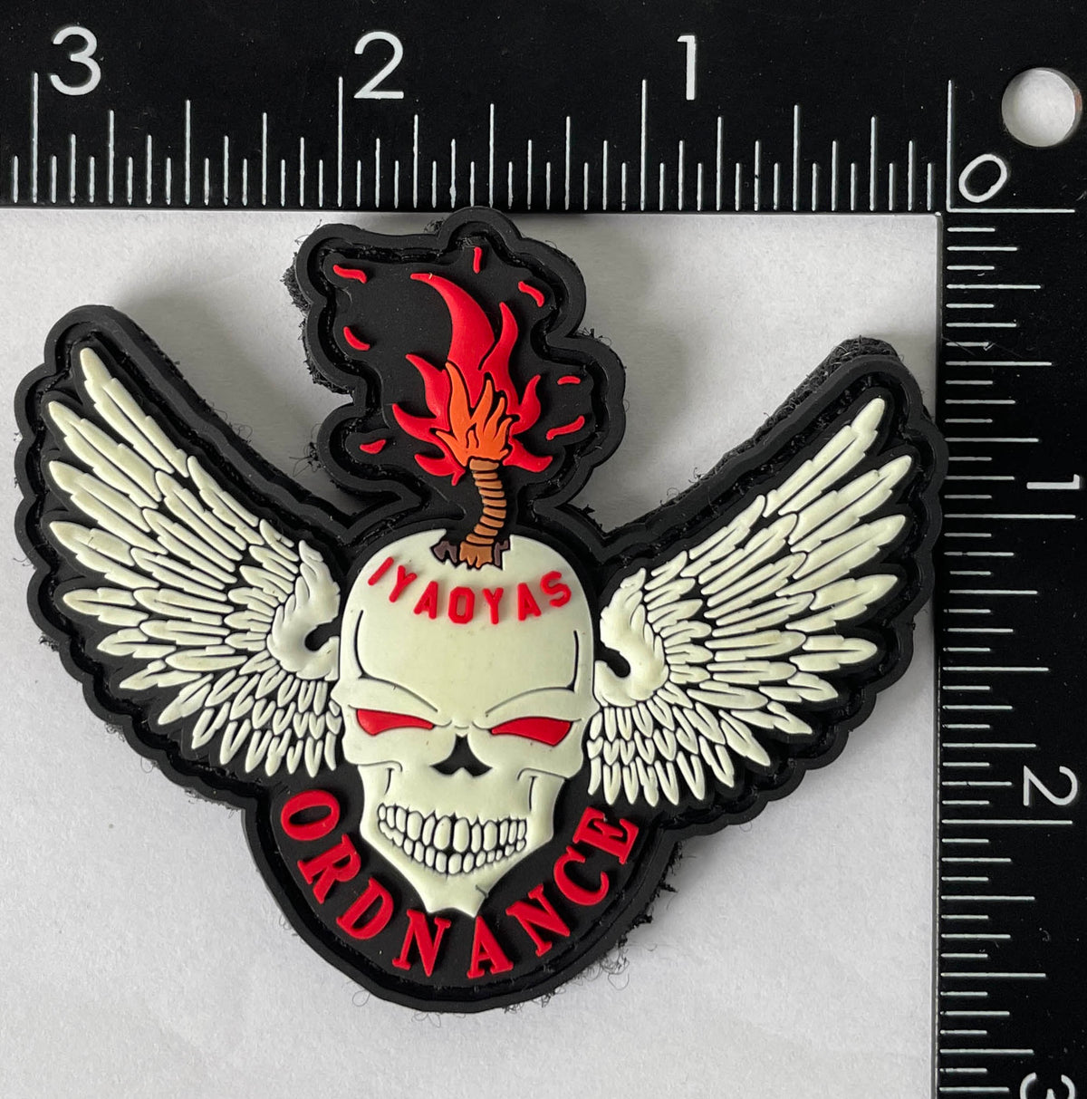 IYAOYAS PVC Skull Glow Patch