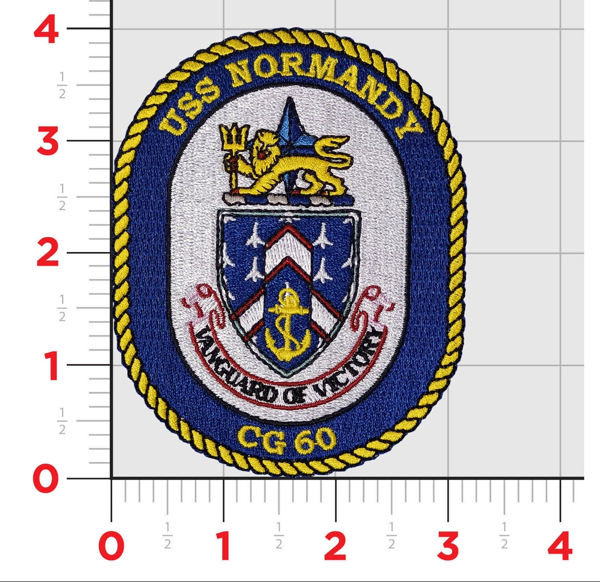 Officially Licensed US Navy USS Normandy Patch