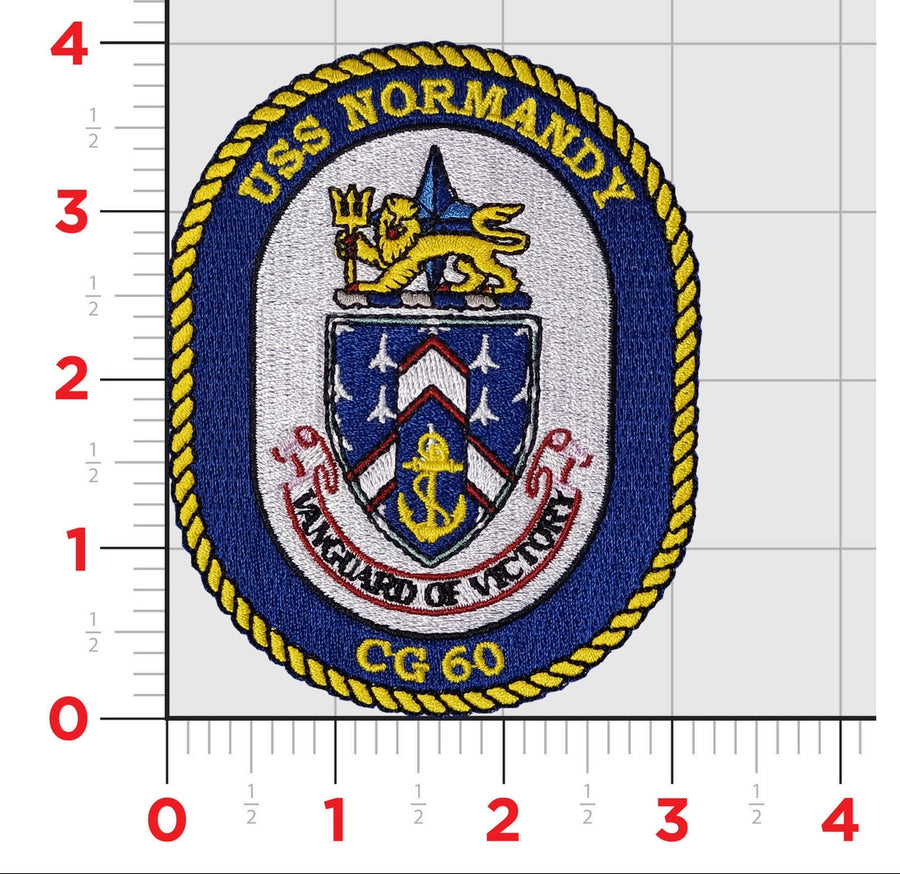 Officially Licensed US Navy USS Normandy Patch