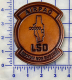 Official US Navy AIRPAC LSO Leather Patch