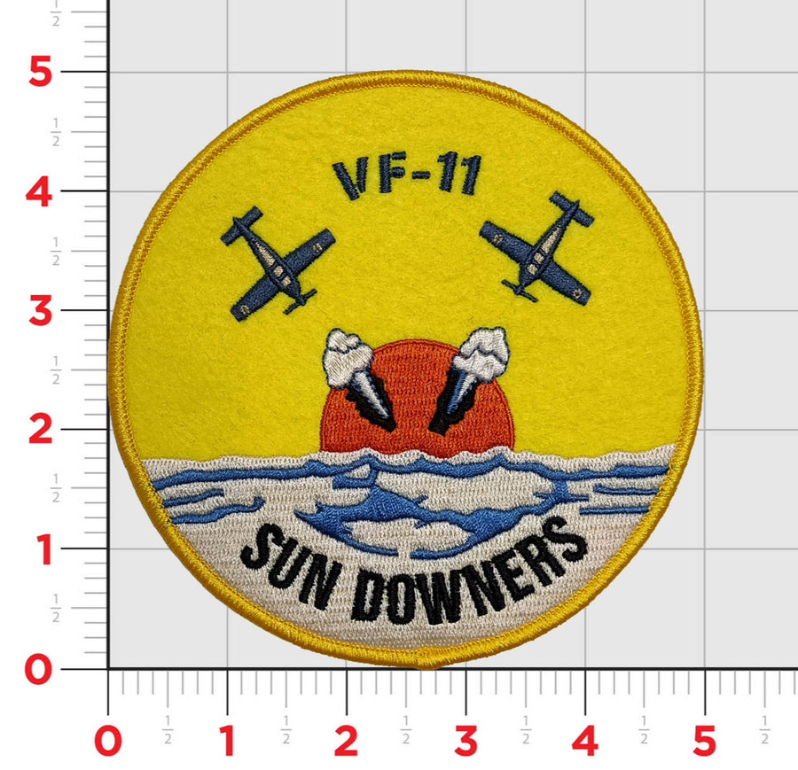 Officially Licensed US Navy VF-111 Sundowners Squadron Patch