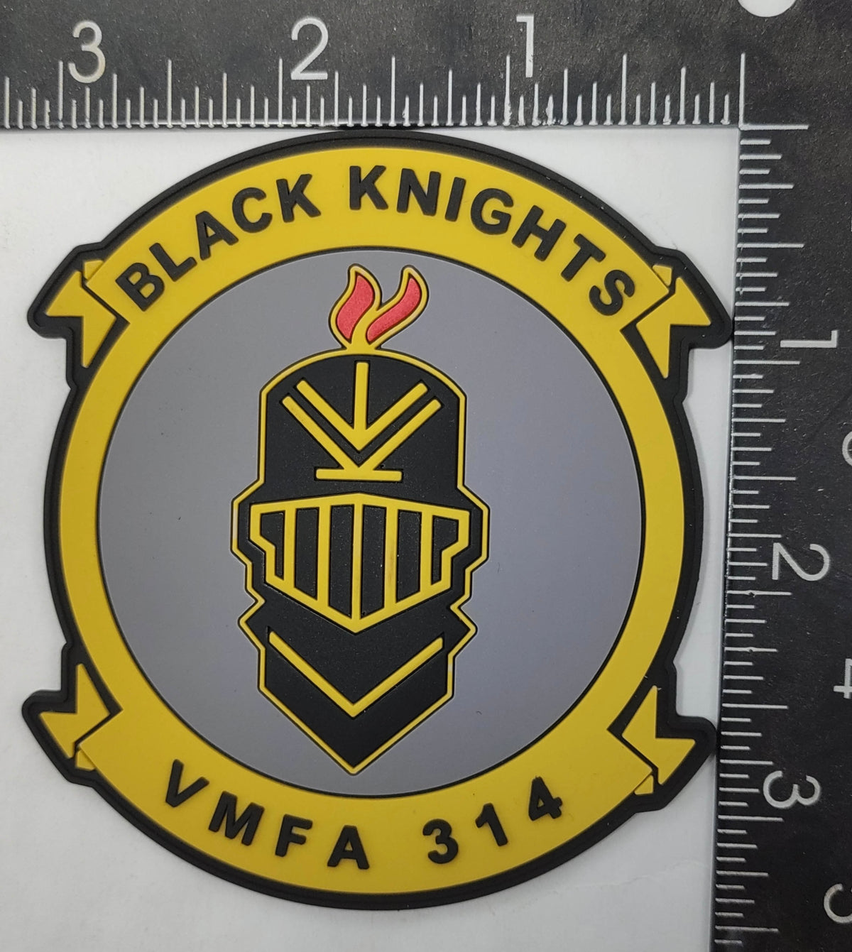 Officially Licensed USMC VMFA-314 Black Knights PVC Patch
