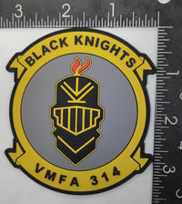 Officially Licensed USMC VMFA-314 Black Knights PVC Patch