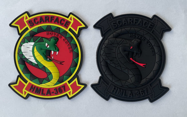 Officially Licensed HMLA-367 Scarface PVC Patch