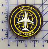 Official Boeing 737 Driver Leather Patch