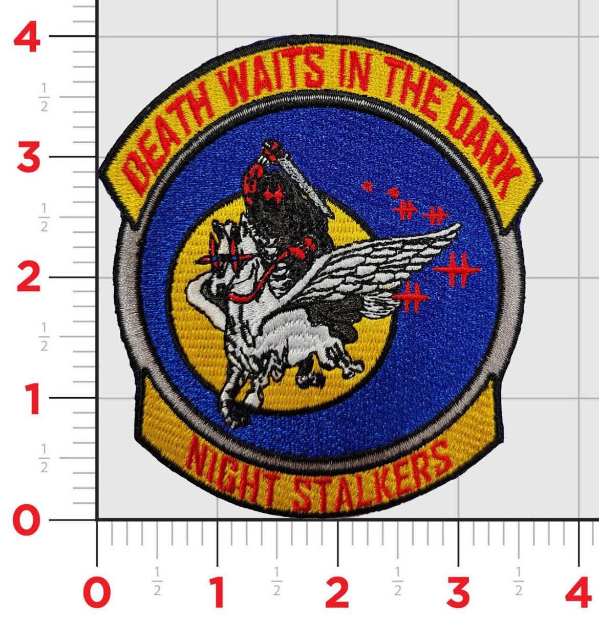 US Army Task Force 160th SOAR Special Operations Aviation Regiment Night Stalkers Death Awaits In The Dark Patch