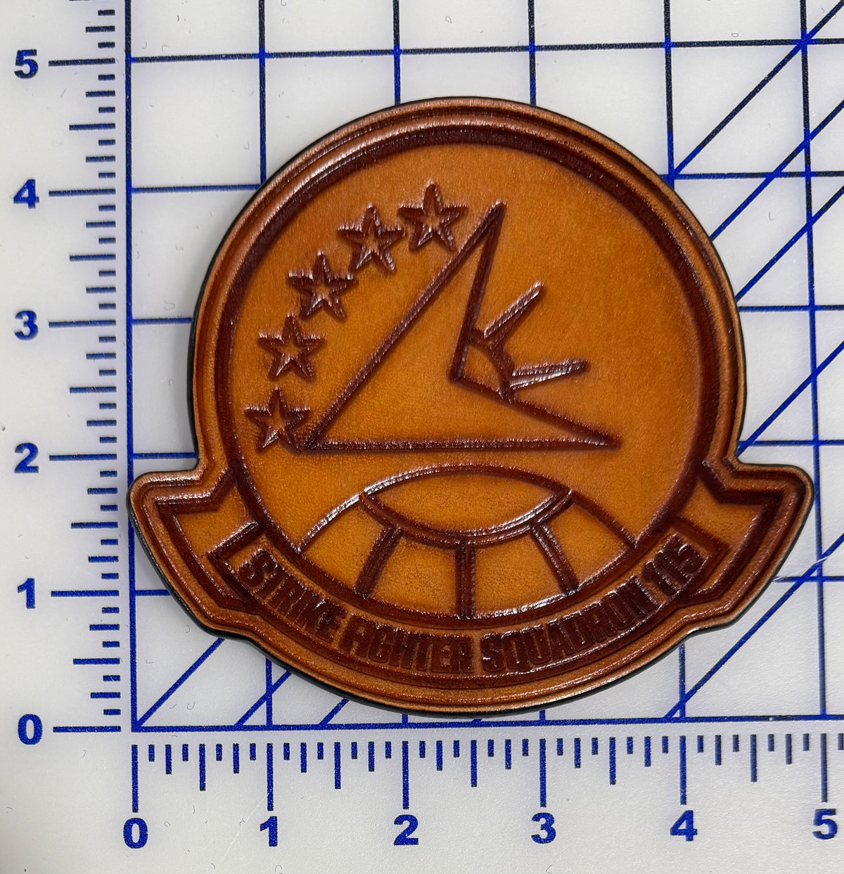 Officially Licensed US Navy VFA-115 Eagles 2026 Leather Patch 5 Stars