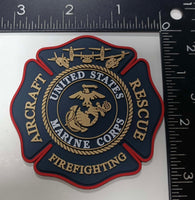 Officially Licensed USMC Aircraft Rescue and Firefighting Patches