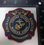 Officially Licensed USMC Aircraft Rescue and Firefighting Patches
